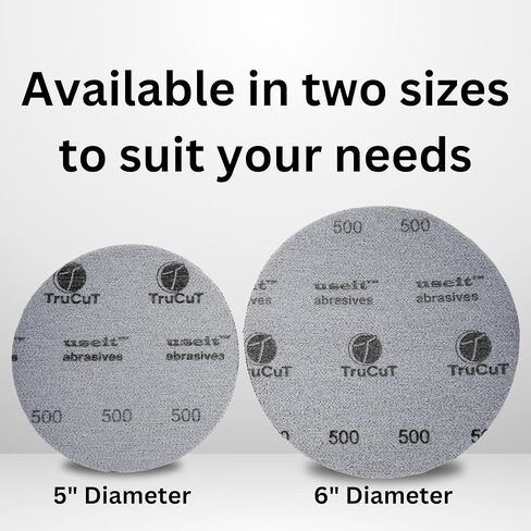 TruCut Sanding Pads | 6 Pack | 5" Diameter | Sanding Pad Made for Bowling Balls | Bowling Ball Resurfacing | Surface Management | Bowling Ball Restoration | Bowling Supplies & Accessories in Kuwait