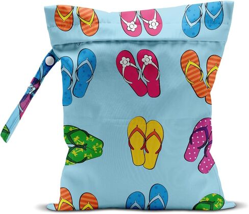 Wet Dry Bag Wet Bag for Swimsuit Dirty Yoga Gym Clothes Diaper Camping Beach Poor Travel Summer Essential Vacation Holiday Summer Preppy Coast Gifts in Kuwait