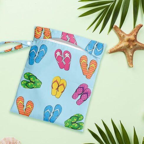 Wet Dry Bag Wet Bag for Swimsuit Dirty Yoga Gym Clothes Diaper Camping Beach Poor Travel Summer Essential Vacation Holiday Summer Preppy Coast Gifts in Kuwait