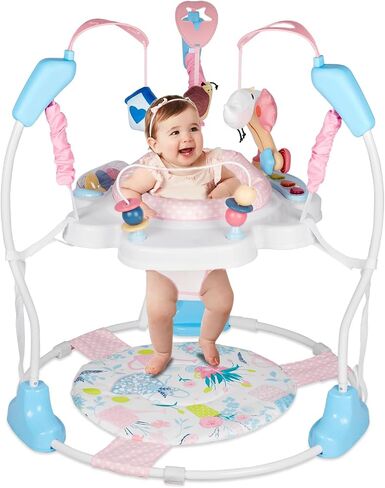 Baby Activity Center, Infant Jumpers and Bouncers with Music, Lights, Infant Toys, 360°Rotating Seat, 3 Adjustable Heights, Baby Play and Learning Center for 6+ Months in Saudi Arabia