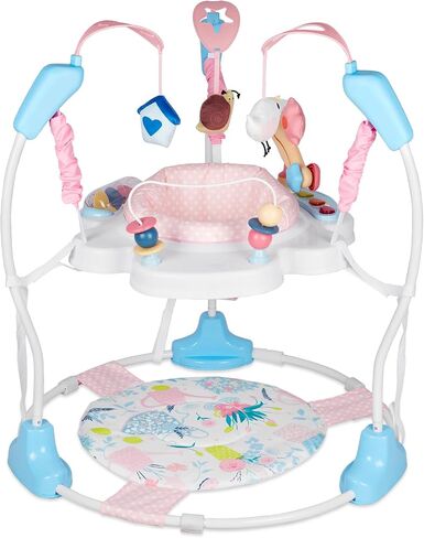 Baby Activity Center, Infant Jumpers and Bouncers with Music, Lights, Infant Toys, 360°Rotating Seat, 3 Adjustable Heights, Baby Play and Learning Center for 6+ Months in Saudi Arabia