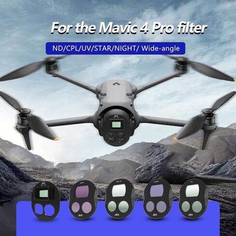 Filter Kit for DJI Mavic 4 Pro - UV/CPL/ND/NDPL/Star/Night Lens Protector Set - Optical Glass Multi-Coated Quick Release HD Imaging Lightweight Accessories (8 Pcs) in Saudi Arabia