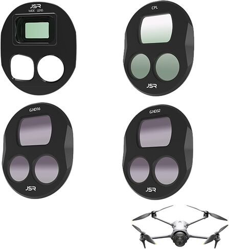 Filter Kit for DJI Mavic 4 Pro - UV/CPL/ND/NDPL/Star/Night Lens Protector Set - Optical Glass Multi-Coated Quick Release HD Imaging Lightweight Accessories (8 Pcs) in Saudi Arabia