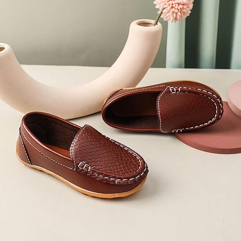 Toddler Boys Dress Shoes Kids Little Girls Flat Shoes School Shoes Solid Soft Slip On Comfy Oxford Casual Loafers in Saudi Arabia