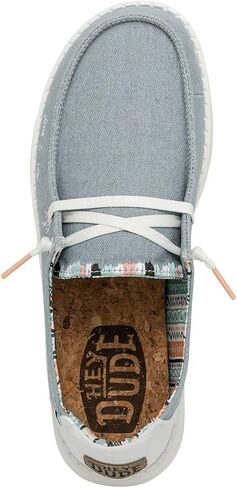 Hey Dude Women's Wendy Boho Light Denim Size 6 | Women's Shoes | Women's Slip On Shoes | Comfortable & Light-Weight in Saudi Arabia