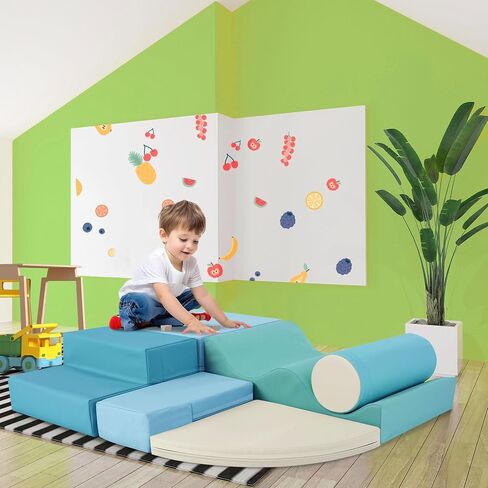 Merax Climbing Toys for Toddlers, Soft Climb and Crawl Playset Indoor Baby Soft Foam Blocks for Climbing, Crawling, 6-Piece in Saudi Arabia