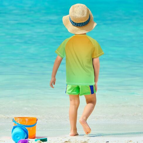 Kids Bathing Suits Girls Short Sleeve Teen Rash Guard Swimsuit in Saudi Arabia