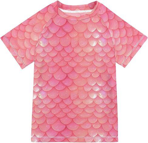 Kids Bathing Suits Boys Short Sleeve Rash Guard Girls in Saudi Arabia
