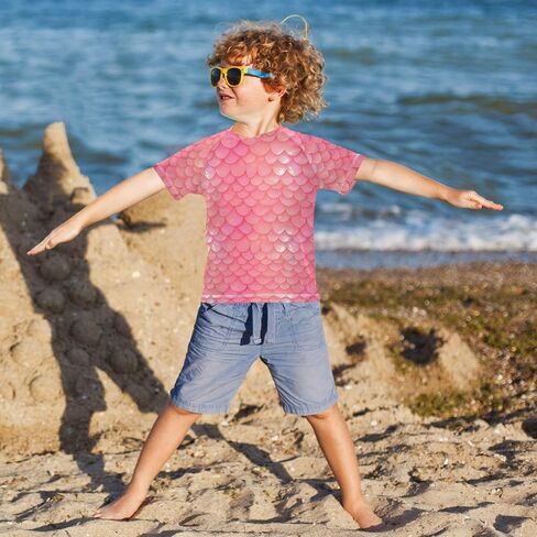 Kids Bathing Suits Boys Short Sleeve Rash Guard Girls in Saudi Arabia