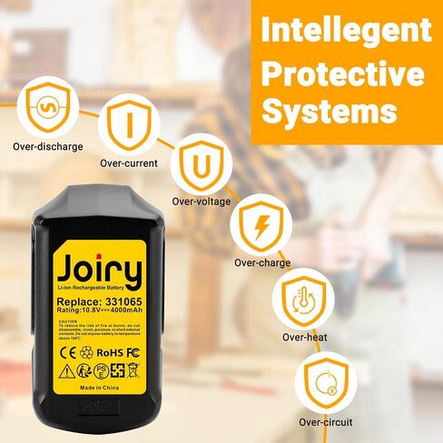 Joiry 10.8V-12V 2500mAh Li-ion Battery Compatible with Hitachi BCL1015 BCL1015S 331065 329369 329370 329371 329389 in Kuwait