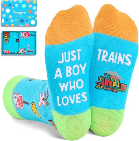 HAPPYPOP Boy Socks Girl Socks Tractor Socks, Boy Gifts Girls Gifts Tractor Gifts in Saudi Arabia