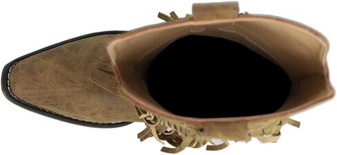 ROPER Womens Rickrack Snip Toe Casual Boots Mid Calf Low Heel 1-2" - Brown in Saudi Arabia