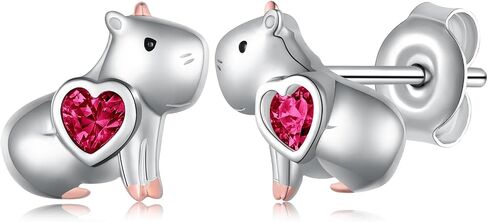 Capybara Gifts Capybara Earrings 925 Sterling Silver Capybara Stuff Birthday Gifts Jewelry for Girls Women in Saudi Arabia