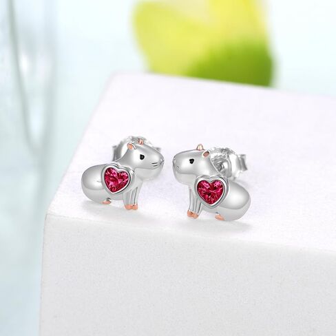 Capybara Gifts Capybara Earrings 925 Sterling Silver Capybara Stuff Birthday Gifts Jewelry for Girls Women in Saudi Arabia