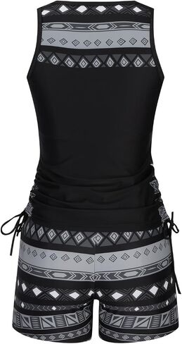 maisdgop Tankini Swimsuits for Women Oversized Two Piece Bathing Suits Striped Modest Swimwear Swim Tank Top with Boyshorts in Saudi Arabia