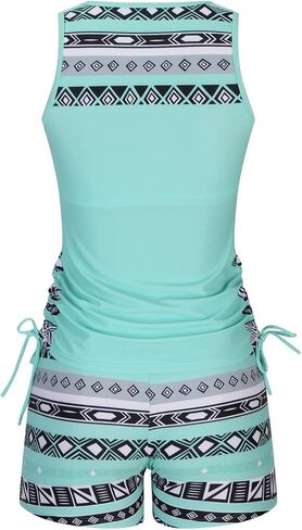 maisdgop Tankini Swimsuits for Women Oversized Two Piece Bathing Suits Striped Modest Swimwear Swim Tank Top with Boyshorts in Saudi Arabia
