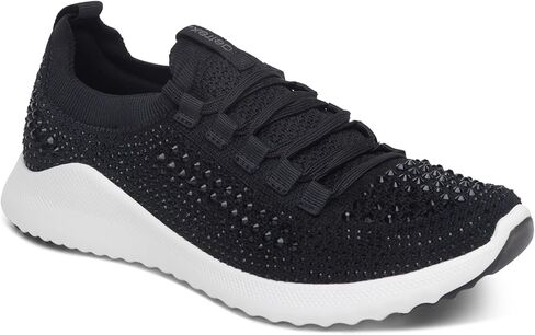 Aetrex Women's Carly Sparkle Orthopedic Arch Support Knit Sneakers for Women - Plantar Fasciitis Relief Womens Sneakers w/ Lace up in Saudi Arabia