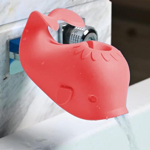 Faucet Cover Bathtub Baby Tub - Bath Spout Cover Baby Bathtub, Faucet Cover Baby Bathtub Silicone Whale for Kids, Toddlers, Blue (ALIBEBE) in Saudi Arabia