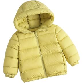 Baby Boys Girls Winter Jacket Fleece Lined Down Cotton Windproof Warm Hooded Puffer Coats