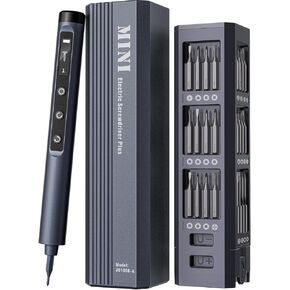 Precisin Electric Screwdriver Cordless Set, 42-in 1 Magnetic Bits Screwdriver Set with 5 Torque Settings, Demagnetizer/Magnetizer, LCD Display, LED Lights,Repair Tool Kit For Laptop/Phone/Camera/Toys