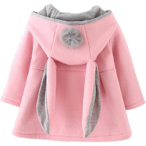 Baby Girl's Toddler Kids Fall Winter Coat Jacket Outerwear Ears Hood Hoodie