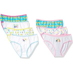 Baby Shark Baby Girls' 100% Combed Cotton Underwear Panties in Sizes 18m, 2/3t, 4t, 4, 6, 8