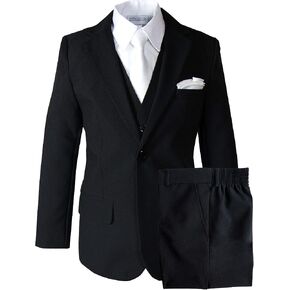 Spring Notion Baby Boys' Modern Fit Dress Suit Set with Necktie and Handkerchief