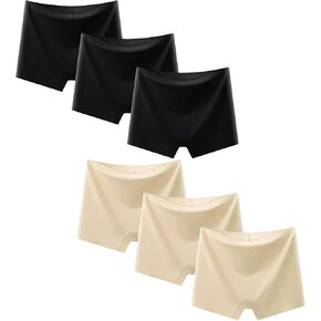 Demifill Teen Girls Seamless Boyshorts ملابس داخلية ملاكمة لا توجد سراويل سراويل للعرض للمراهقين حزمة 6 multipack