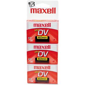 Maxell 298016 Premium Grade Mini DV Video Cassette, 60 Minutes
