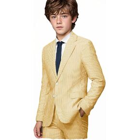 Vennyng Boys 2pcs Seersucker Seersucker رفيعة