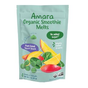 AMARA Organic Mighty Sweet Greens Yogurt Snack Smoothie Melts, 1 OZ