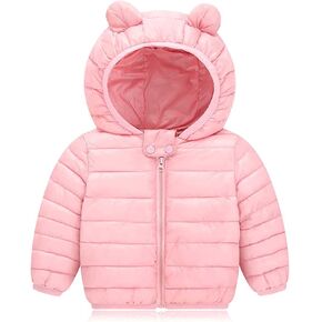 Winter Jackets for Toddler Baby Girls Boys Fleece Jacket Warm Sherpa Lined Coats Jackets Hooded Casual Outwear