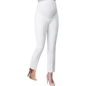 Maternity Pants Comfortable Stretch Over Bump Women Pregnancy Casual Capris for Work