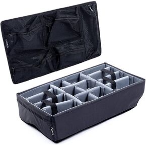 Pelican Color Case Harbor Freight Apache 5800 grey padded dividers, lid foam, & mesh lid organizer.