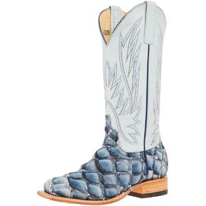 Macie Bean Women's Ladies Blue Big Bass Vamp 13In Top Boot