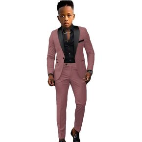 VENNYNG Formal Boys Suit 2 Piece Wedding Kids Custom Tuxedo Clothes Party Blazer Pant Set