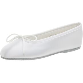 Baby & Girl's Satin Dyeable Ballet Flats with Cinch Tie Chord