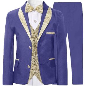 2025 Kids 3 Piece Suit Boys Tuxedo Shawl Lapel Children's Formal Suits for Wedding Dress Suits JTZ006