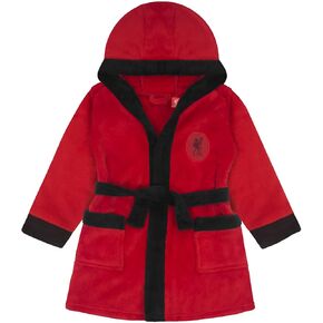 Liverpool FC Baby Dressing Gown Toddler Robe Hooded Fleece OFFICIAL Gift
