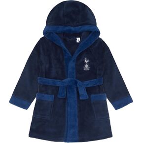 Tottenham Hotspur Baby Dressing Gown Toddler Robe Hooded Fleece OFFICIAL Gift