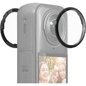Lens Guard for Insta360 X5, PC Lens Protector Cover with Anti-Reflective Coating for Insta 360 X5 Accessories, Scratch/Drop/Dust Proof, Wide-Angle Compatible, Twist-Lock, 2 pcs (PC Material)