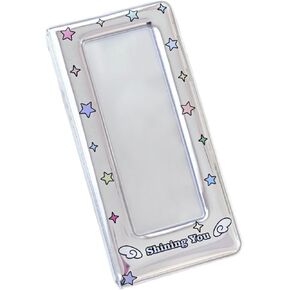 Stylish Photo Card Holders Binder with Sweet Colorful Star Pattern Frame Album for Photo Strips