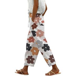 Beach Vacation Clothes for Women Drawstring Pants High Waist Casual Lounge Pant Workout Sets for Women Summer Pants