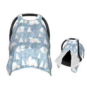 Kawaii Pigeon Pattern Baby Car Seat Canopy Nursing Cover for Newborn Car Seat Breastfeeding Covers Blanket Newborn Shower Gift