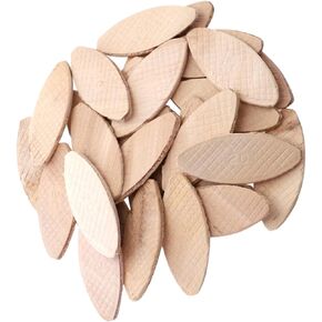 Gadpiparty 100pcs Wood Biscuit Tool for Board Docking Precision Woodworking Connection Expands Glue for Strong Joints Compatible Tenoning Machine Easy to Install