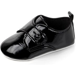 Charrost Infant Oxford Shoes Baby Boys Girls PU Leather Sneakers Toddler Flat Soft Sole Dress Shoes