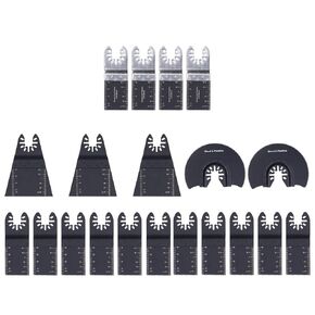 20Pcs Oscillating Cutting Wheel Kit Universal Cutting Tool Set for Wood Metal Carbon Steel Bi Metal Materials