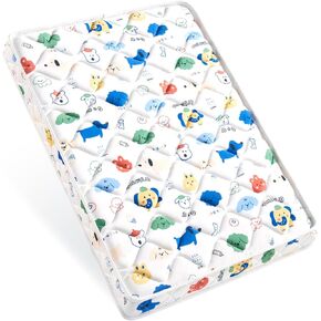 Pack and Play Mattress - 38" x 26"- Premium Cotton Fabric Playpen Mattresses, Safety Reinforced Play Yard Mattress - Fits for Graco & Baby Trend & Pamo Babe Playard, Firm Support and Comfort Foam