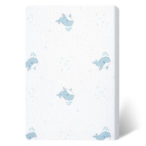 Trifold Pack and Play Mattress, 38"x26"x3" Soft & Firm Foldable Memory Foam Baby Mattress for Pack N Play, 3 Inch Thick Pack N Play Mattresses with Carrying Bag, Breathable & Washable
