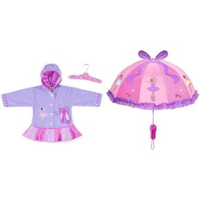 Ballerina Raincoat and Umbrella Set (4T)